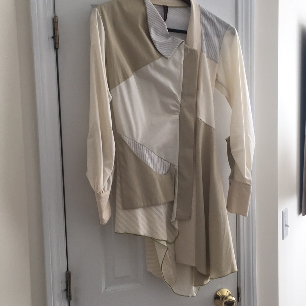 multi fabric  jacket.